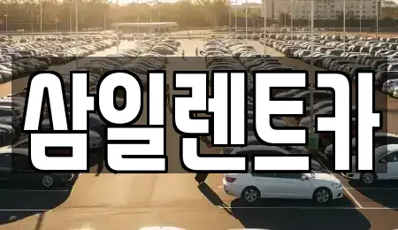 전라남도 여수시 학동 렌트카 전문 삼일렌트카