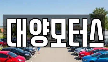 전라남도 영암군 금정면 중고차 전문 대양모터스