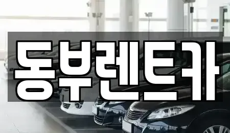전라남도 해남군 옥천면 렌트카 전문 동부렌트카