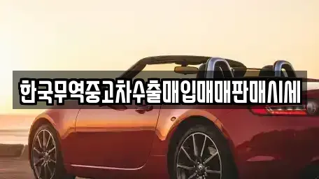 전북 남원시 향교동 중고차매입 전문 한국무역중고차수출매입매매판매시세