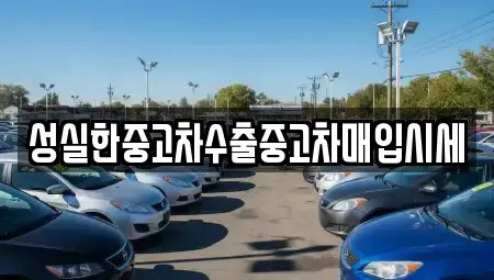 전북 전주시 완산구 효자동1가 중고차매입 전문 성실한중고차수출중고차매입시세