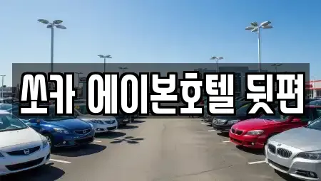 전북특별자치도 군산시 평화동 렌트카 전문 쏘카 에이본호텔 뒷편