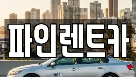 전북특별자치도 순창군 유등면 장기렌트카 전문 파인렌트카
