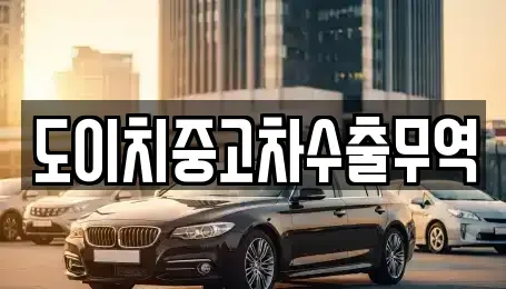 전북특별자치도 익산시 남중동 중고차매매 전문 도이치중고차수출무역