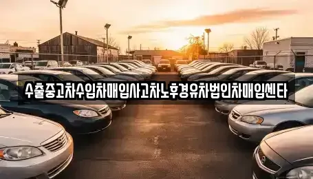 전북특별자치도 전주시 덕진구 산정동 중고차 전문 수출중고차수입차매입사고차노후경유차법인차매입센타