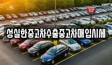 전북특별자치도 전주시 덕진구 중고차매입 전문 성실한중고차수출중고차매입시세