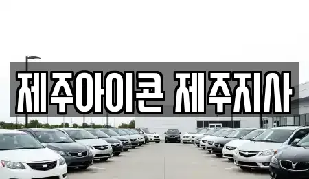 제주 제주시 화북이동 렌트카 전문 제주아이콘 제주지사