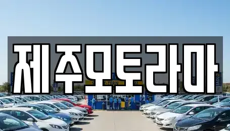 제주 제주시 화북이동 중고차 전문 제주모토라마