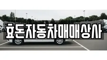 제주특별자치도 서귀포시 중고차매매 전문 효돈자동차매매상사