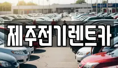 제주특별자치도 제주시 내도동 렌트카 전문 제주전기렌트카
