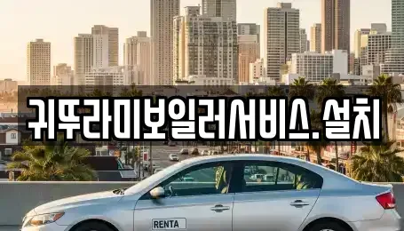 제주특별자치도 제주시 내도동 중고차매매 전문 귀뚜라미보일러서비스.설치