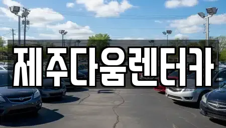 제주특별자치도 제주시 도두일동 렌트카 전문 제주다움렌터카