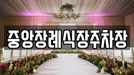 중앙장례식장주차장