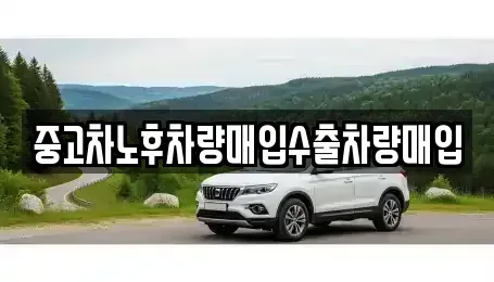 충남 공주시 중동 중고차 전문 중고차노후차량매입수출차량매입