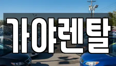 충남 논산시 연무읍 렌트카 전문 가야렌탈