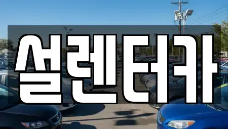 충남 논산시 연무읍 렌트카 전문 설렌터카