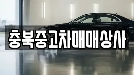 충북 음성군 맹동면 중고차 전문 충북중고차매매상사