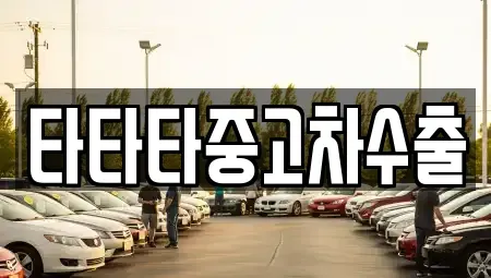 충북 음성군 맹동면 중고차 전문 타타타중고차수출