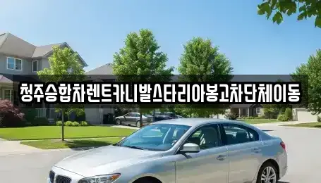 충북 청주시 흥덕구 운천동 렌트카 전문 청주승합차렌트카니발스타리아봉고차단체이동