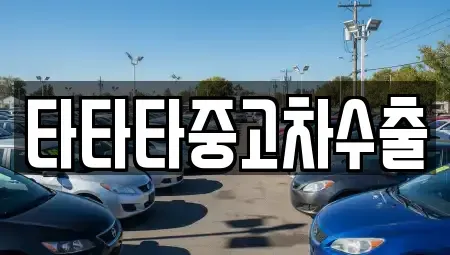 충북 충주시 목행동 중고차매매 전문 타타타중고차수출