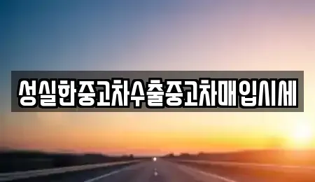 충청남도 공주시 이인면 중고차 전문 성실한중고차수출중고차매입시세