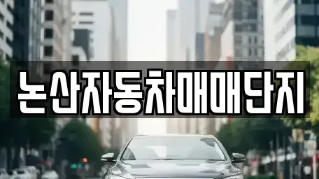 충청남도 논산시 은진면 중고차 전문 논산자동차매매단지