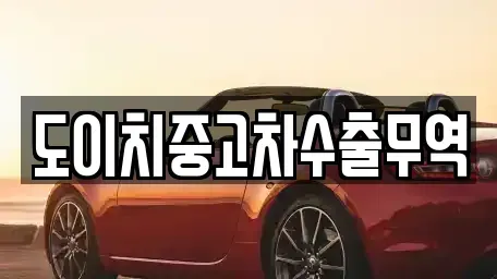 충청남도 예산군 대흥면 중고차 전문 도이치중고차수출무역