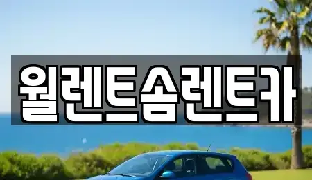 충청남도 예산군 신암면 렌트카 전문 월렌트솜렌트카