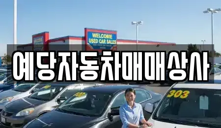 충청남도 예산군 예산읍 중고차매매 전문 예당자동차매매상사