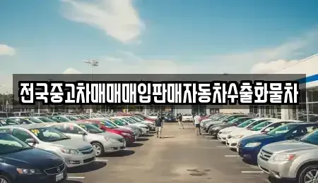 충청남도 천안시 동남구 대흥동 중고차 전문 전국중고차매매매입판매자동차수출화물차