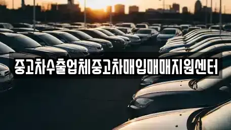 충청북도 음성군 중고차매입 전문 중고차수출업체중고차매입매매지원센터