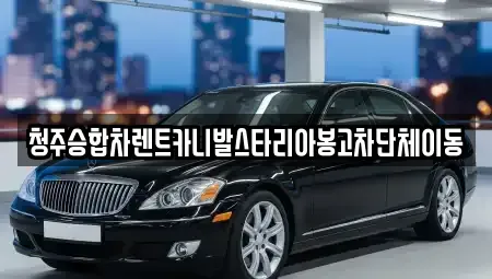 충청북도 청주시 상당구 대성동 렌트카 전문 청주승합차렌트카니발스타리아봉고차단체이동