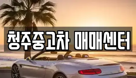 충청북도 청주시 중고차매매 전문 청주중고차 매매센터