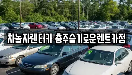 충청북도 충주시 교현동 렌트카 전문 차놀자렌터카 충주슬기로운렌트카점