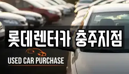 충청북도 충주시 장기렌트카 전문 롯데렌터카 충주지점