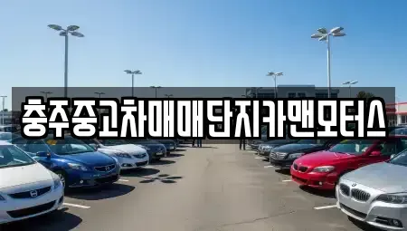 충청북도 충주시 중고차 전문 충주중고차매매단지카맨모터스