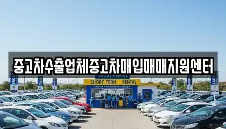 충청북도 충주시 중고차매입 전문 중고차수출업체중고차매입매매지원센터