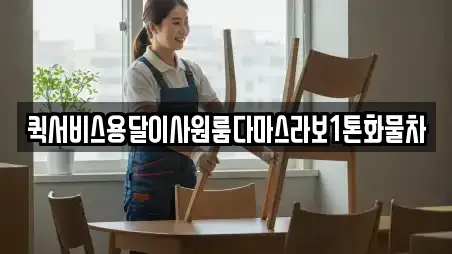 퀵서비스용달이사원룸다마스라보1톤화물차